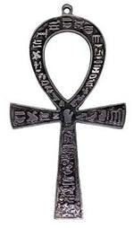 4 1/2"  x 8" Ankh silver plated