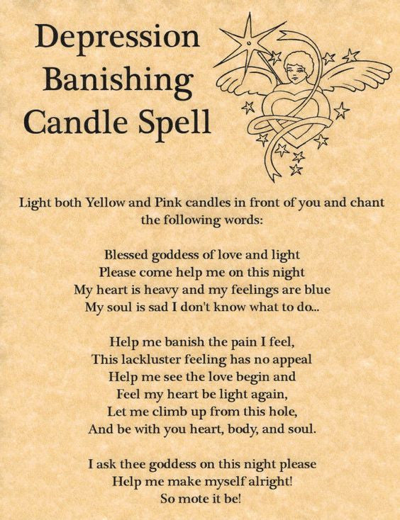Depression Banishing Candle Spell