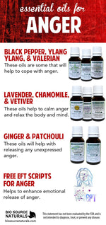 Essential oils to help calm anger are good to keep on hand