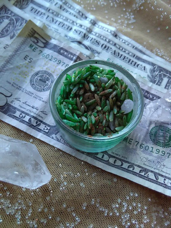 Money Rice Altar Tools Hoodoo Pagan Wiccan Magick Witchcraft Prosperity Money Abundance ..