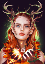 #keyleth #voxmachina #criticalrole #elf #druid #elements #natue #antlers #magic #girl #redhead #redhair #vax #vex #marisharay #dnd #dungeonsanddragons #percy #fanart #art #digitalart #digital #illustration