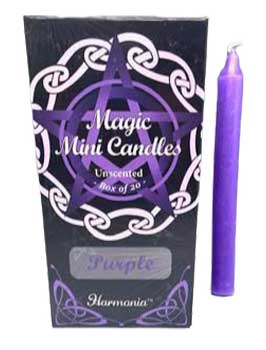 
            
                Load image into Gallery viewer, 1/2&amp;quot; dia 5&amp;quot; long Purple chime candle 20 pack
            
        