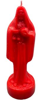 10" Red Holy Dearth candle