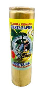 Fast Luck Gold (Suerte Rapida) aromatic jar candle