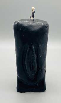 
            
                Load image into Gallery viewer, 6 1/2&amp;quot; Black Female Gender candle
            
        