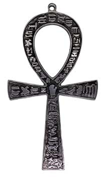 
            
                Load image into Gallery viewer, 4 1/2&amp;quot;  x 8&amp;quot; Ankh silver plated
            
        