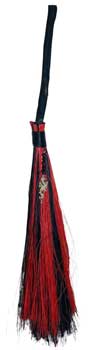 
            
                Load image into Gallery viewer, 21+&amp;quot; Dragon Black &amp;amp; Red broom
            
        