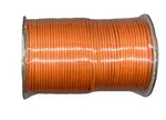 Orange Waxed Cotton cord 2mm 100 yds