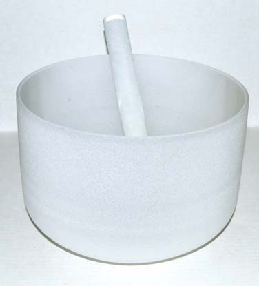 
            
                Load image into Gallery viewer, 10&amp;quot; Off White Crystal Singing Bowl
            
        