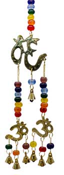 
            
                Load image into Gallery viewer, 14&amp;quot; Om brass windchime
            
        