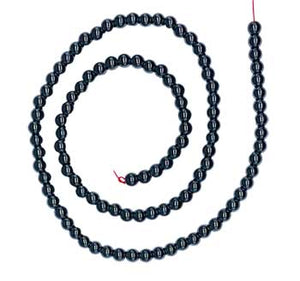 4mm Hematite beads