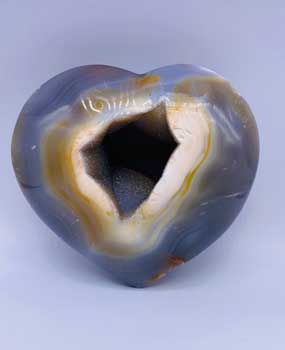 
            
                Load image into Gallery viewer, XX-large Heart Puffed Druze Agate
            
        