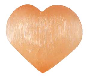 2 3/4 Orange Selenite heart