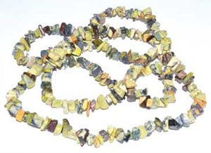 
            
                Load image into Gallery viewer, 32&amp;quot; Turquoise, Yellow chip necklace
            
        