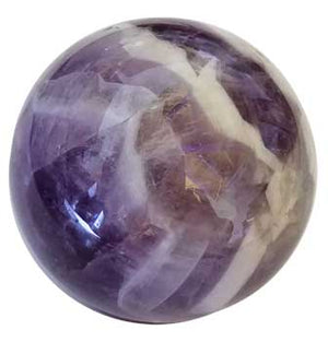 
            
                Load image into Gallery viewer, 40mm Amethyst, Chevron sphere
            
        