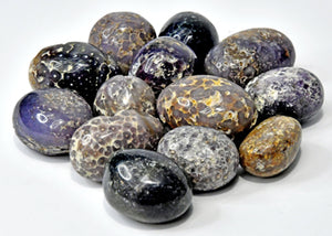 
            
                Load image into Gallery viewer, 1 lb Agate, Grape tumbled stones
            
        