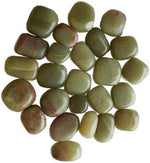 1 lb Aragonite, Green tumbled stones
