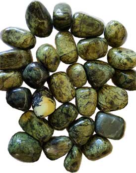 
            
                Load image into Gallery viewer, 1 lb Asterite Serpentine tumbled stones
            
        