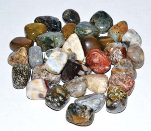 
            
                Load image into Gallery viewer, 1 lb Jasper, Ocean tumbled stones
            
        
