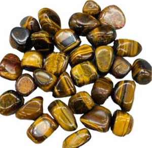 
            
                Load image into Gallery viewer, 1 lb Tiger Eye, Yellow  tumbled stones
            
        