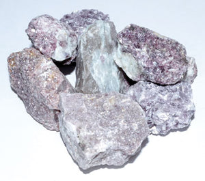 
            
                Load image into Gallery viewer, 1 lb Lepidolite untumbled stones
            
        