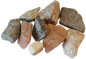 1 lb Mixed untumbled stones
