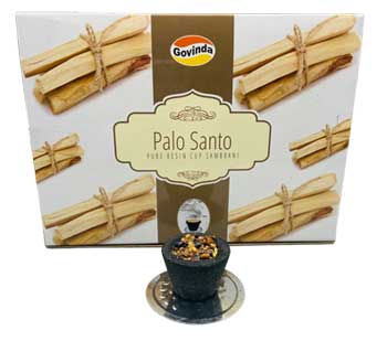 (set of 12) Palo Santo charcoal dhoop cup