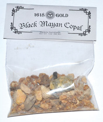 Black Mayan Copal granular incense 1oz