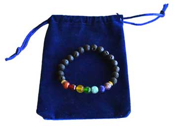 
            
                Load image into Gallery viewer, 7 Chakra bracelet with bag
            
        