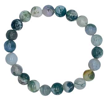 
            
                Load image into Gallery viewer, 8mm Moss Agate bracelet
            
        