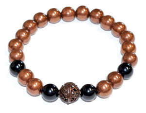 
            
                Load image into Gallery viewer, 8mm Copper with asst stone bracelet
            
        