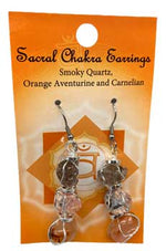 Sacral chakra earrings