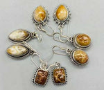 Fossil coral various earrings