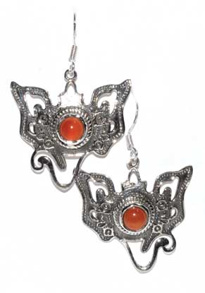 
            
                Load image into Gallery viewer, Ganesha carnelian earrings
            
        