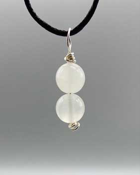 
            
                Load image into Gallery viewer, Selenite wire wrapped necklace
            
        