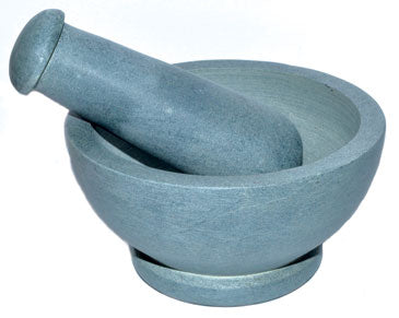 
            
                Load image into Gallery viewer, 4 1/2&amp;quot; Grey mortar and pestle set
            
        