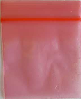 Red ReSealable bags 2" x 2" 100/pkg 2.5mil