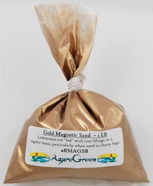 1 Lb Gold Magnetic Sand  (Lodestone Food)