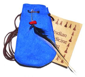 
            
                Load image into Gallery viewer, 3&amp;quot; Medicine Dream bag Blue
            
        