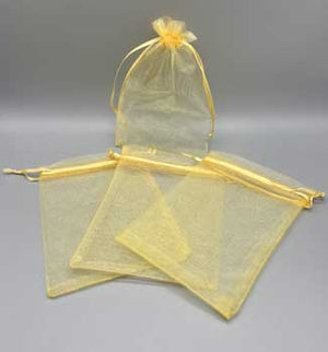 
            
                Load image into Gallery viewer, 100 pack 4&amp;quot; x 6&amp;quot; Gold organza bag
            
        