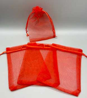 
            
                Load image into Gallery viewer, 100 pack 4&amp;quot; x 6&amp;quot; Red organza bag
            
        