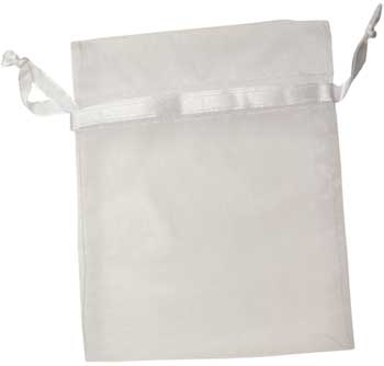
            
                Load image into Gallery viewer, 4&amp;quot; x 5&amp;quot; White organza pouch
            
        