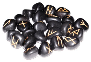 
            
                Load image into Gallery viewer, Agate, Black rune set
            
        