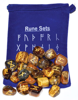 
            
                Load image into Gallery viewer, Tiger Eye rune set
            
        