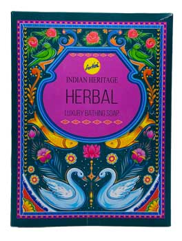 
            
                Load image into Gallery viewer, 75gm Herbal soap indian heritage
            
        