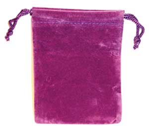 Purple Velveteen Bag