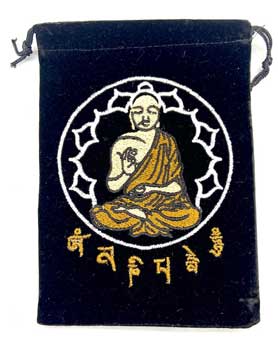 
            
                Load image into Gallery viewer, (set of 10) 5&amp;quot;x 7&amp;quot; Buddha Black velveteen bag
            
        