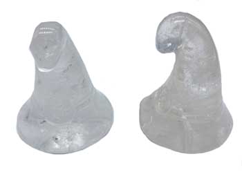 
            
                Load image into Gallery viewer, (set of 2) 1 3/4&amp;quot; Witch&amp;#39;s Hat Crystal
            
        